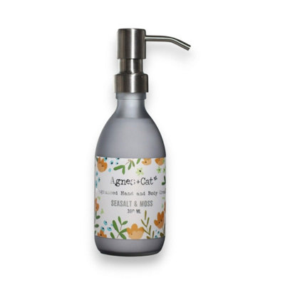 KDMD Agnes + Cat Sea Salt & Moss Hand & Body Cream Hydrating Fresh Scent in Grey - Image 6