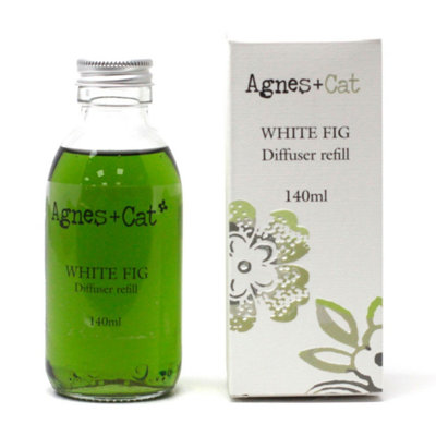 Agnes + Cat White Fig Reed Diffuser Refill 150MlWarmSoft Scent from B&Q