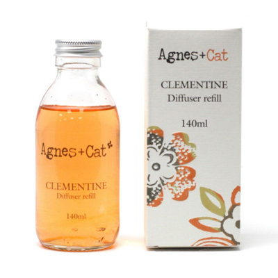 Agnes + Cat Clementine Reed Diffuser Refill 150MlFresh Citrus Fragrance from B&Q