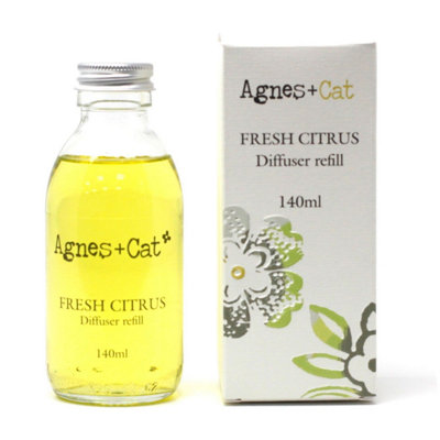 Agnes Cat Reed Diffuser RefillFresh Citrus 150MlBright & Refreshing from B&Q