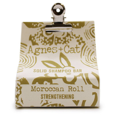 Agnes + Cat Moroccan Roll Solid Shampoo BarVeganSls-Free from B&Q