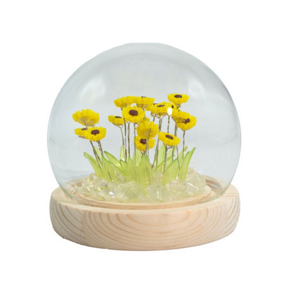 Floral Glow Garden Dome With SunflowersLed Usb Decor from B&Q