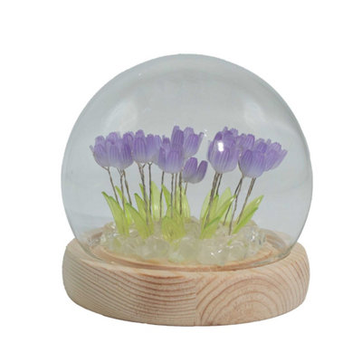 Floral Glow Garden Dome20 Tulips With Led Usb Light from B&Q