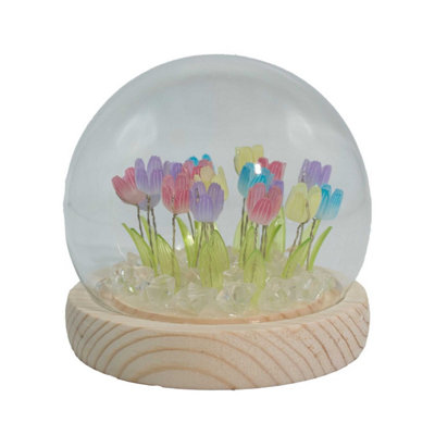 Floral Glow Garden Dome20 Multi Tulips With Led Usb Light from B&Q