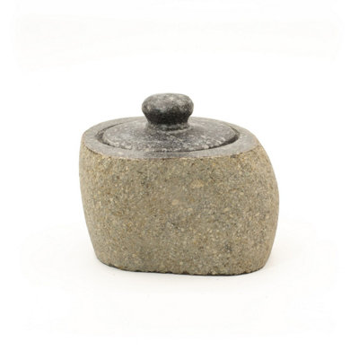 Natural Riverstone Grounding PotSmallHandcraftedEarthy Decor from B&Q