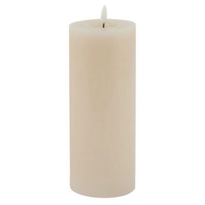 Luxe Collection Melt Effect Taupe Led Wax CandleAmbient Lighting from B&Q