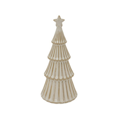 Medium Alora Ceramic Snowy Tree With StarWinter Decor from B&Q