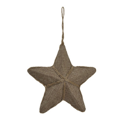 Medium Jute Hanging Star Decor For Rustic & Sustainable Style from B&Q