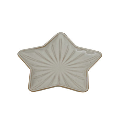 Medium Alora Ceramic Star DishElegant Celestial Decor & Serveware from B&Q