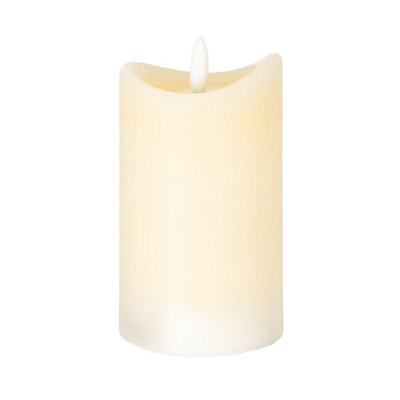 Luxe Collection Natural Glow 2.75X5" Cream Melted Led Candle from B&Q
