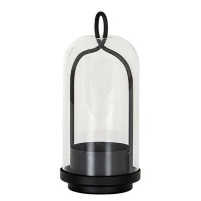 Nyx Medium Candle Holder With Glass ClocheElegant Home Decor from B&Q