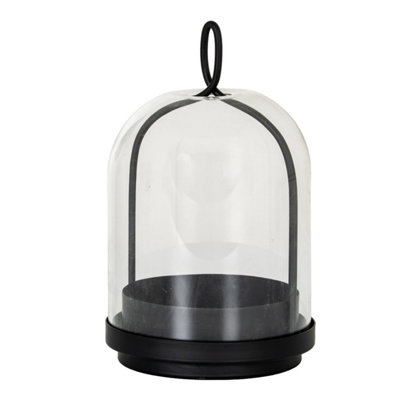 Nysa Medium Candle Holder With Glass ClocheElegant Home Decor from B&Q