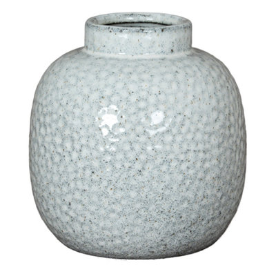 Cairn Dimple Small Ceramic Vase For Modern & Minimal Decor from B&Q