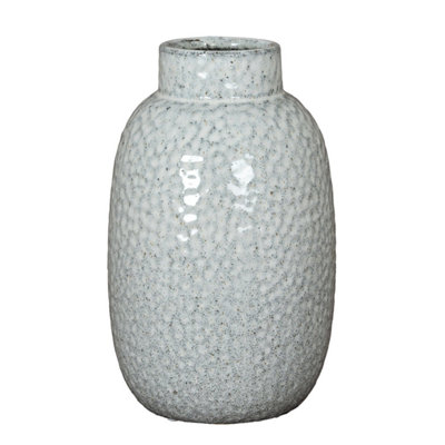 Cairn Dimple Medium VaseTextured Ceramic Accent For Retail from B&Q