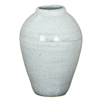Kemi Large Olpe VaseModern Sculpted Ceramic Centerpiece from B&Q