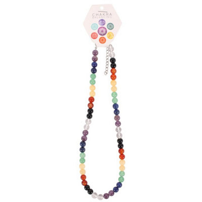 Sphere Chakra Necklace With 7 Semi-Precious StonesHealing & Spiritual Jewelry from B&Q