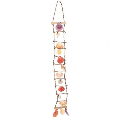 Decorative Shell LadderCoastal Home Decor With Colorful Sea Shells from B&Q