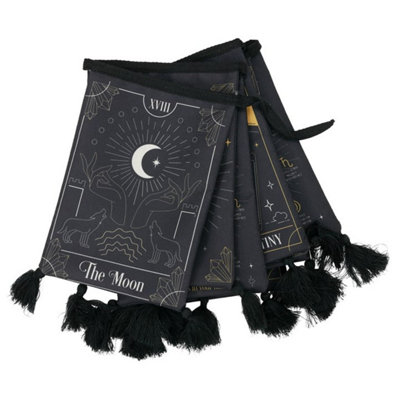 Mystical Fortune Teller Fabric Bunting With Tarot & Crystal Art from B&Q