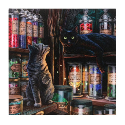  - Magical Emporium Light-Up Canvas Plaque By Lisa ParkerDecorative Wall Art