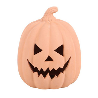 15Cm Terracotta Pumpkin Ornament For Halloween & Year-Round Decor from B&Q