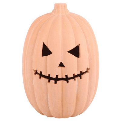30Cm Terracotta Pumpkin Ornament For Spooky Halloween Decor from B&Q