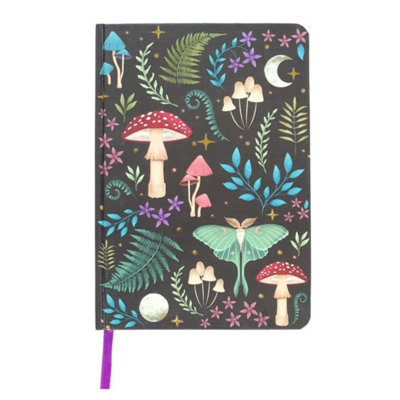 Dark Forest A5 Notebook With Gold Foil Edges & Ribbon Marker