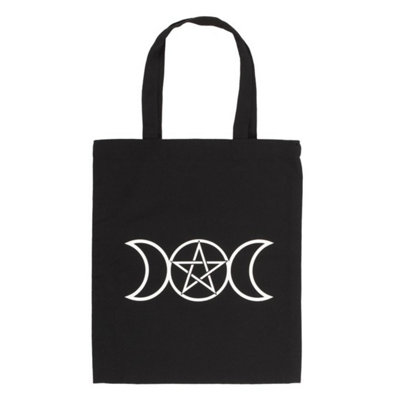  - Triple Moon Polycotton Tote BagEco-Friendly Book & Shopping Bag