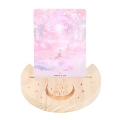 Natural Crystal Crescent Moon Tarot Card Stand For Daily Readings from B&Q