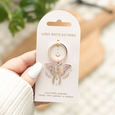  - Elegant Luna Moth KeyringSymbol Of Change & Beauty