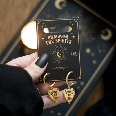  - Mystical Talking Board Planchette EarringsGold-Tone Dangle Jewelry