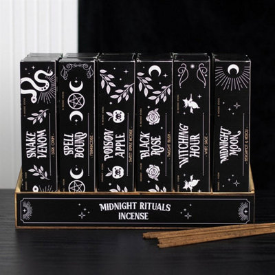 Midnight Rituals Incense Set36 Hand-Rolled Fragrance Sticks Display from B&Q