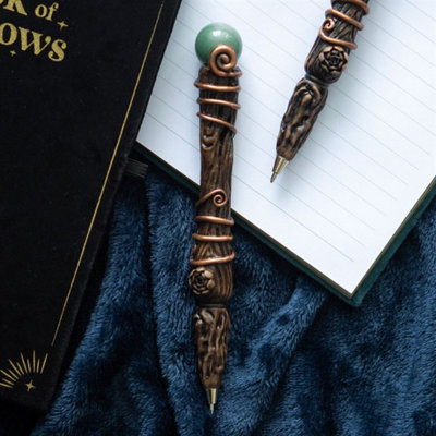 Abundance Green Aventurine Crystal Wand PenLuck & Manifestation Gift from B&Q