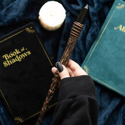 Black Obsidian Crystal Wand For Protection & Energy Clearing from B&Q