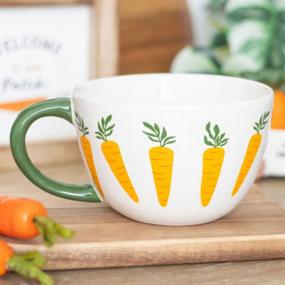 Carrot Patch Mug500Ml Rustic Handcrafted Garden Tea Cup from B&Q