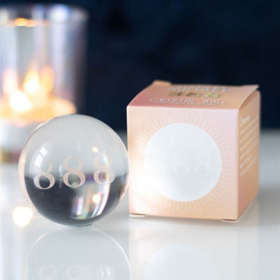 888 Angel Number Crystal BallConnect With Universe & Abundance from B&Q