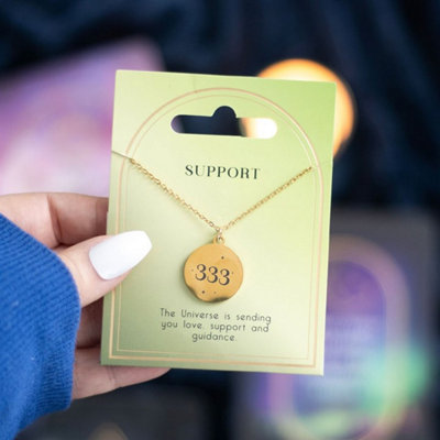 333 Angel Number Support NecklaceConnect With Divine Guidance from B&Q