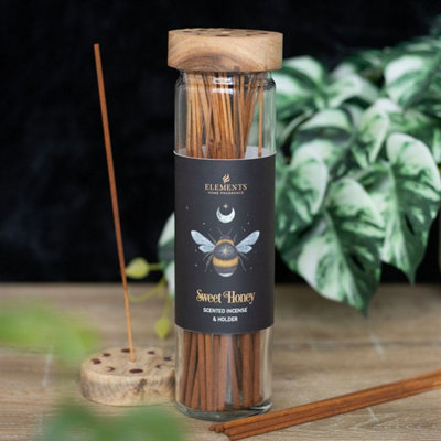 Dark Forest Honey Incense Sticks20 Pack With Wooden Holder from B&Q