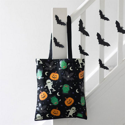Monster Mash Halloween Tote BagEco-Friendly Pumpkins & Bats from B&Q