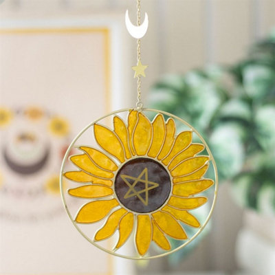 Bee Radiant Sunflower SuncatcherSummer Solstice Window Decor from B&Q