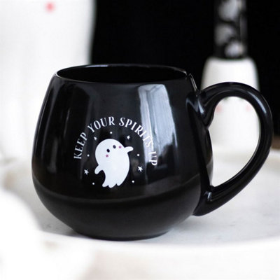  - Spooky Ghost Mug 500MlKeep Your Spirits Up Ceramic Cup For Halloween & Autumn