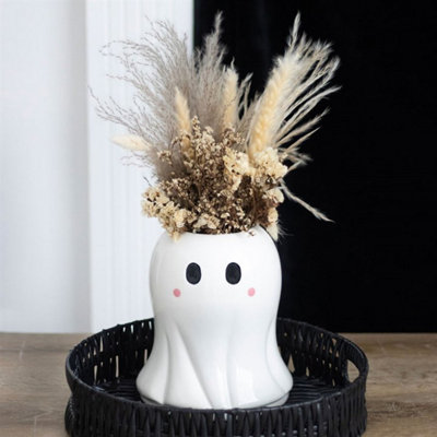 Sweet Ghost Flower VaseCeramic Halloween & Autumn Decor from B&Q