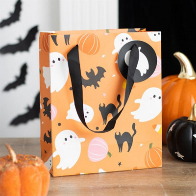  - Spooky Ghost Gift Bag 23CmHalloween Treat & Surprise Wrap