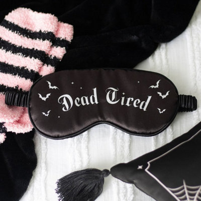 Dead Tired Satin Sleep MaskBlock Light & Add Gothic Charm from B&Q