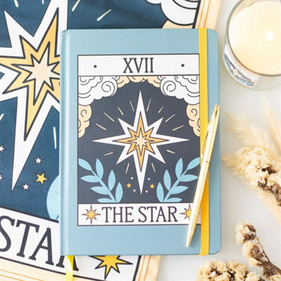 Star Vintage Tarot A5 Notebook For Journaling & Tarot Readings from B&Q