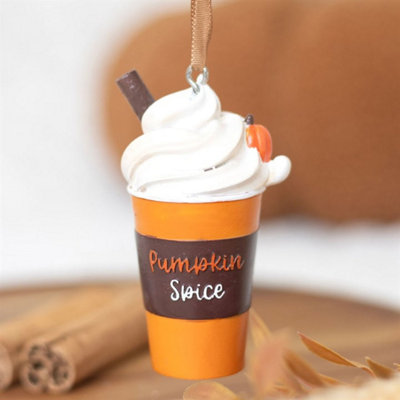 Pumpkin Spice Latte Hanging OrnamentAutumn Decor & Gift from B&Q