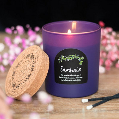 Samhain Spiced Pumpkin Wheel Of The Year CandleAutumn Rituals & Altars from B&Q