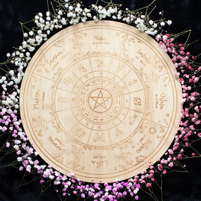 Wheel Of The Year Serving BoardSeasonal & Spiritual Kitchen Decor from B&Q