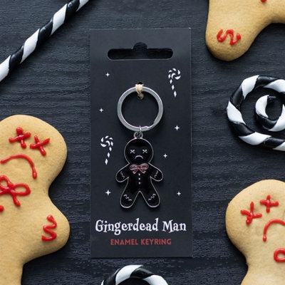  - Spooky Gingerbread Man KeyringGothic Holiday Accessory