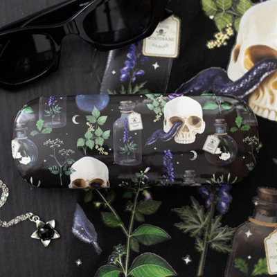 Venom & Vines Gothic Glasses CaseAll-Over Skull & Serpent Print from B&Q