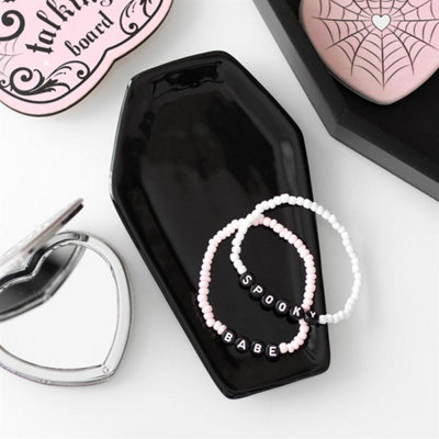  - Black Coffin Trinket TrayStylish Jewelry & Key Organizer